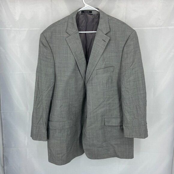 Lauren Ralph Lauren Men 52R Suit Jacket Slim Blazer Sport Coat Gray Career Work - Picture 1 of 11